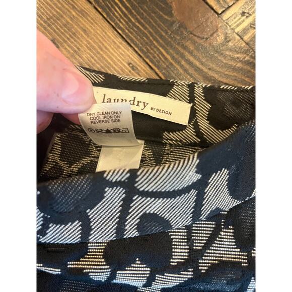 Laundry By Design Floral Boxy Shift Dress Women Large Neutral Wedding Pockets - Picture 11 of 11